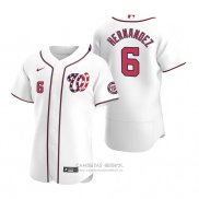 Camiseta Beisbol Hombre Washington Nationals Cesar Hernandez Autentico Alterno Blanco