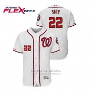 Camiseta Beisbol Hombre Washington Nationals Juan Soto Flex Base Blanco