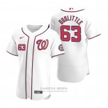 Camiseta Beisbol Hombre Washington Nationals Sean Doolittle Autentico Primera 2020 Blanco