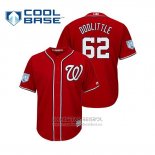 Camiseta Beisbol Hombre Washington Nationals Sean Doolittle Cool Base Entrenamiento de Primavera 2019 Rojo