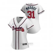 Camiseta Beisbol Mujer Atlanta Braves Greg Maddux 2020 Replica Primera Blanco