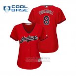 Camiseta Beisbol Mujer Indians Lonnie Chisenhall Cool Base Alterno 2019 Rojo