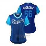Camiseta Beisbol Mujer Kansas City Royals Ryan O'hearn 2018 LLWS Players Weekend Brohearn Azul