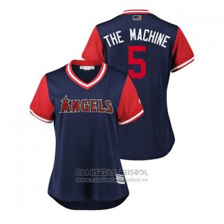 Camiseta Beisbol Mujer Los Angeles Angels Albert Pujols 2018 LLWS Players Weekend The Machine Azul