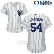 Camiseta Beisbol Mujer New York Yankees Aroldis Chapman Azul Cool Base