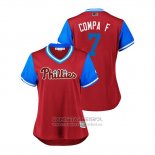 Camiseta Beisbol Mujer Philadelphia Phillies Maikel Franco 2018 LLWS Players Weekend Compa F Scarlet