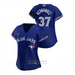 Camiseta Beisbol Mujer Toronto Blue Jays Teoscar Hernandez 2020 Replica Alterno Azul