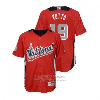 Camiseta Beisbol Nino All Star Joey Votto 2018 Home Run Derby National League Rojo