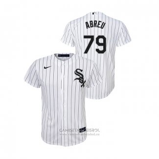 Camiseta Beisbol Nino Chicago White Sox Jose Abreu Replica Primera Blanco