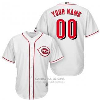 Camiseta Beisbol Nino Cincinnati Reds Personalizada Blanco