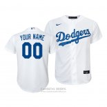 Camiseta Beisbol Nino Los Angeles Dodgers Personalizada Replica Primera 2020 Blanco