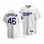 Camiseta Beisbol Nino Los Angeles Dodgers Tony Gonsolin 2020 Primera Replica Blanco