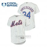 Camiseta Beisbol Nino New York Mets Noah Syndergaard Cool Base Replica Blanco