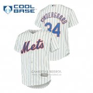 Camiseta Beisbol Nino New York Mets Noah Syndergaard Cool Base Replica Blanco