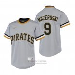 Camiseta Beisbol Nino Pittsburgh Pirates Bill Mazeroski Cooperstown Collection Road Gris