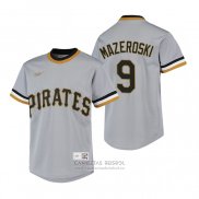 Camiseta Beisbol Nino Pittsburgh Pirates Bill Mazeroski Cooperstown Collection Road Gris