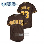 Camiseta Beisbol Nino San Diego Padres Fernando Tatis Jr. Cool Base Alterno Marron