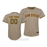 Camiseta Beisbol Nino San Diego Padres Personalizada Replica Cool Base Marron