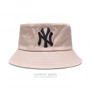 Sombrero Pescador New York Yankees Crema