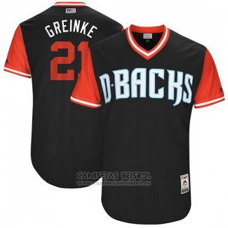 Camiseta Beisbol Hombre Arizona Diamondbacks 2017 Little League World Series 21 Zack Greinke Negro