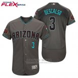 Camiseta Beisbol Hombre Arizona Diamondbacks 3 Daniel Descalso Gris Verde Alterno Flex Base