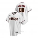Camiseta Beisbol Hombre Arizona Diamondbacks Personalizada Replica Primera Blanco