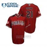 Camiseta Beisbol Hombre Arizona Diamondbacks Zack Greinke Cool Base 2019 Entrenamiento de Primavera Rojo