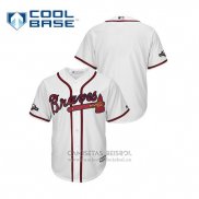 Camiseta Beisbol Hombre Atlanta Braves 2019 Postemporada Cool Base Blanco