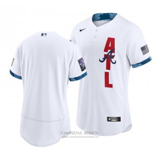 Camiseta Beisbol Hombre Atlanta Braves 2021 All Star Autentico Blanco