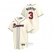 Camiseta Beisbol Hombre Atlanta Braves Dale Murphy 2020 Replica Alterno Crema