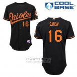 Camiseta Beisbol Hombre Baltimore Orioles 16 Wei Yin Chen Negro Alterno Cool Base