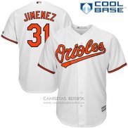 Camiseta Beisbol Hombre Baltimore Orioles 31 Ubaldo Jimenez Blanco Cool Base