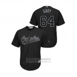 Camiseta Beisbol Hombre Baltimore Orioles Gabriel Ynoa 2019 Players Weekend Gaby Replica Negro