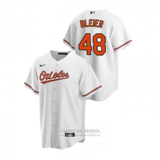 Camiseta Beisbol Hombre Baltimore Orioles Richard Bleier Primera Replica Blanco