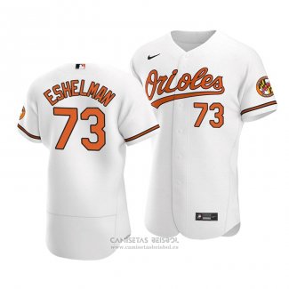 Camiseta Beisbol Hombre Baltimore Orioles Thomas Eshelman Autentico Primera Blanco