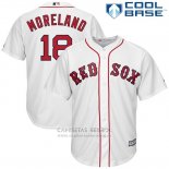 Camiseta Beisbol Hombre Boston Red Sox 18 Mitch Moreland Blanco Cool Base