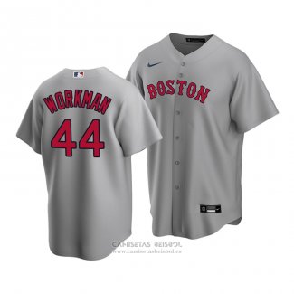 Camiseta Beisbol Hombre Boston Red Sox Brandon Workman Replica Gris