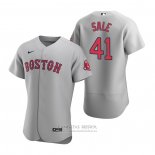 Camiseta Beisbol Hombre Boston Red Sox Chris Sale Autentico Road Gris