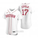 Camiseta Beisbol Hombre Boston Red Sox Nathan Eovaldi Autentico 2020 Alterno Blanco