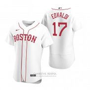 Camiseta Beisbol Hombre Boston Red Sox Nathan Eovaldi Autentico 2020 Alterno Blanco