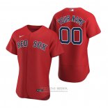 Camiseta Beisbol Hombre Boston Red Sox Personalizada Autentico Alterno 2020 Rojo