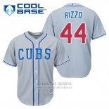 Camiseta Beisbol Hombre Chicago Cubs 44 Anthony Rizzo Gris Alterno Cool Base