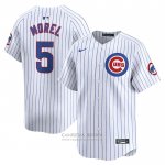 Camiseta Beisbol Hombre Chicago Cubs Christopher Morel Primera Limited Blanco