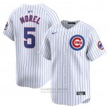 Camiseta Beisbol Hombre Chicago Cubs Christopher Morel Primera Limited Blanco