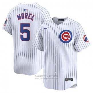 Camiseta Beisbol Hombre Chicago Cubs Christopher Morel Primera Limited Blanco