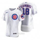 Camiseta Beisbol Hombre Chicago Cubs Frank Schwindel Autentico Primera Blanco