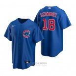 Camiseta Beisbol Hombre Chicago Cubs Frank Schwindel Replica Alterno Azul