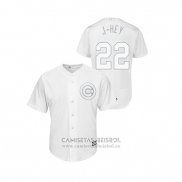 Camiseta Beisbol Hombre Chicago Cubs Jason Heyward 2019 Players Weekend J Hey Replica Blanco