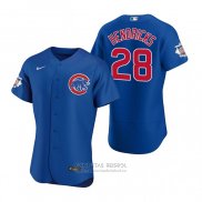 Camiseta Beisbol Hombre Chicago Cubs Kyle Hendricks Autentico 2020 Alterno Azul