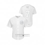 Camiseta Beisbol Hombre Chicago Cubs Victor Caratini 2019 Players Weekend Vic Replica Blanco